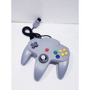 Grey Controller Gamepad Joystick for N64 Console (Firm Joystick)